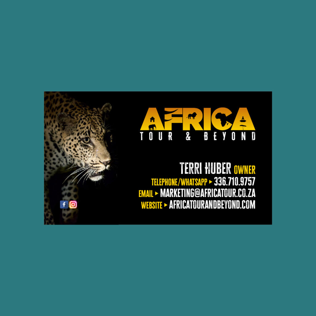Business card design concept: Africa Tour & Beyond