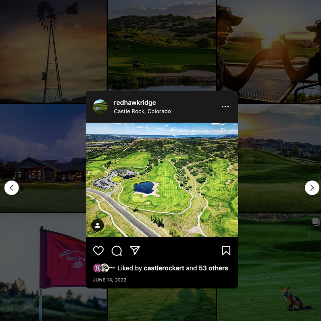 social media management - case study: Red Hawk Ridge Golf Course