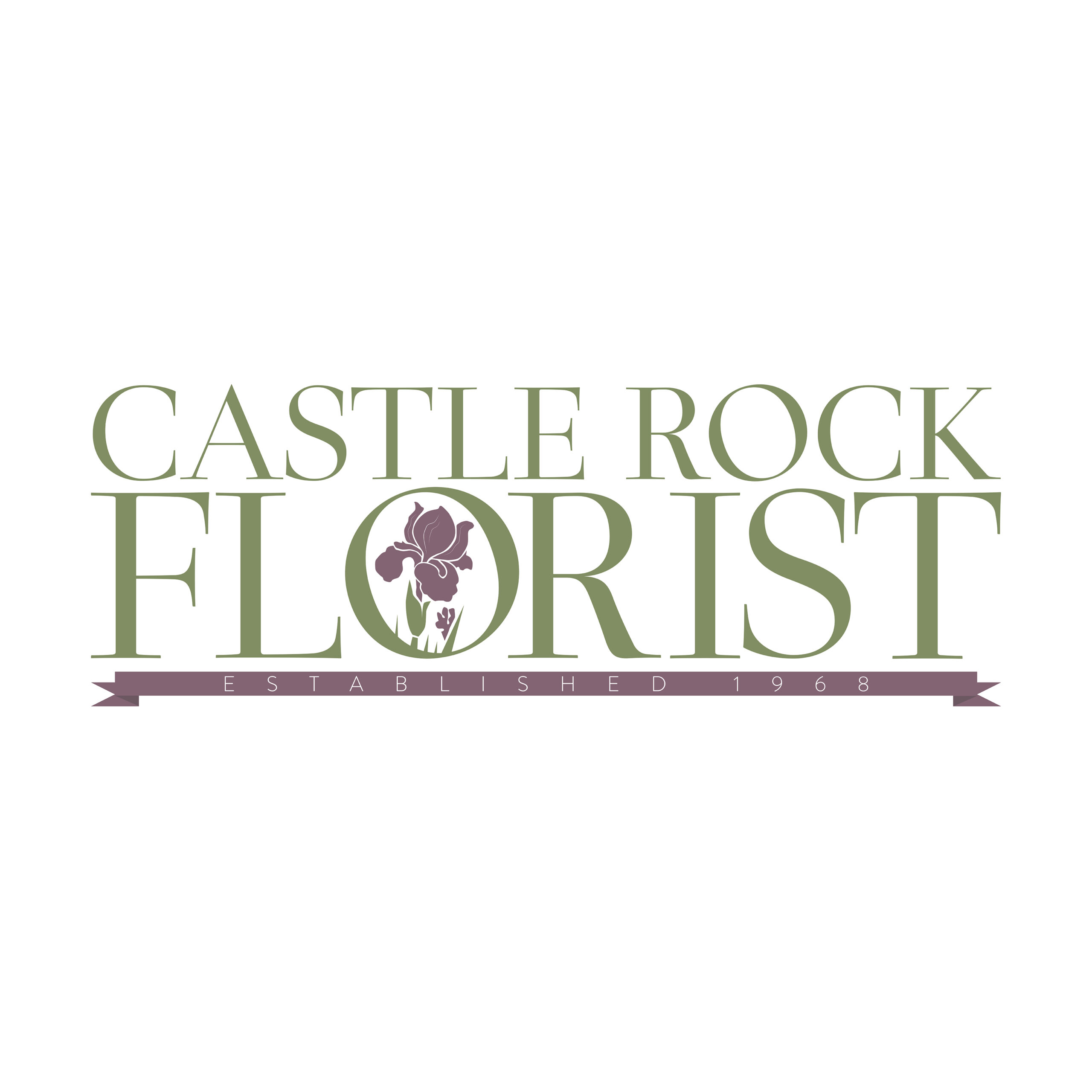 logo design - case study: Castle Rock Florist